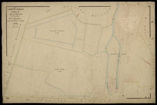 Plan du cadastre napoléonien - Amiens : Petit Saint Jean (Le), M6