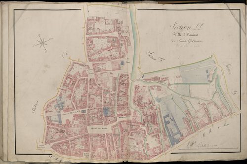 Plan du cadastre napoléonien - Atlas cantonal - Amiens : Saint-Germain, LL