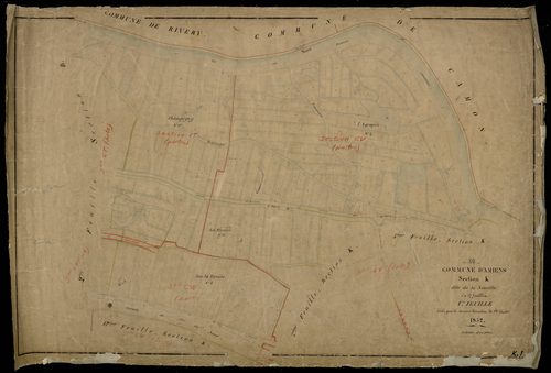 Plan du cadastre napoléonien - Amiens : Neuville (La), K1