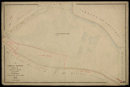 Plan du cadastre napoléonien - Amiens : Neuville (La), K7