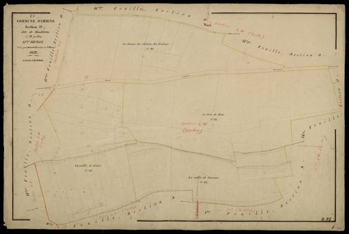 Plan du cadastre napoléonien - Amiens : Montières, O15