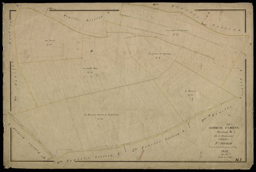 Plan du cadastre napoléonien - Amiens : Renancourt, N1