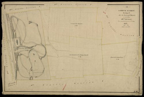 Plan du cadastre napoléonien - Amiens : Faubourg Saint Maurice (Le), F10