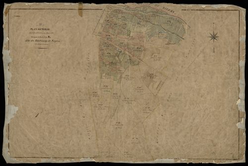 Plan du cadastre napoléonien - Amiens (Amiens) : Faubourg de Noyon (Le), B