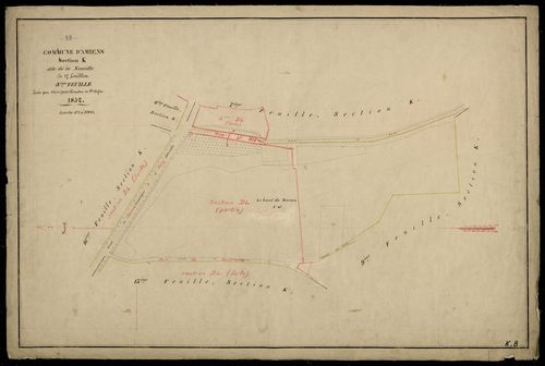 Plan du cadastre napoléonien - Amiens : Neuville (La), K8