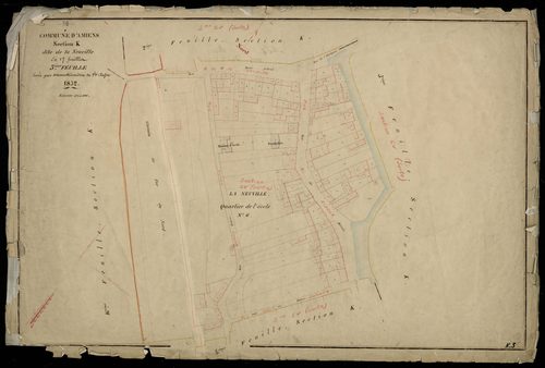 Plan du cadastre napoléonien - Amiens : Neuville (La), K3
