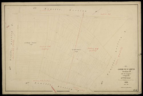 Plan du cadastre napoléonien - Amiens : Longpré, P15