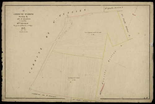 Plan du cadastre napoléonien - Amiens : Boutillerie, L11