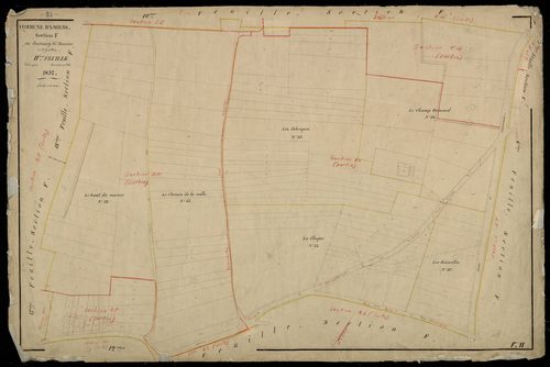 Plan du cadastre napoléonien - Amiens : Faubourg Saint Maurice (Le), F11