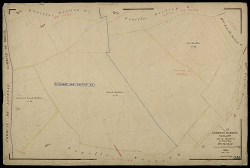 Plan du cadastre napoléonien - Amiens : Montières, O20