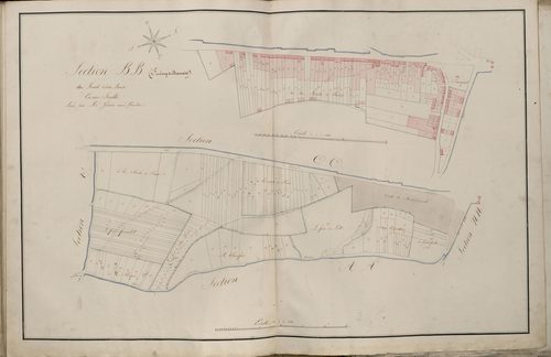 Plan du cadastre napoléonien - Atlas cantonal - Amiens : Fond de Dix Livres (Le), BB et BB développée