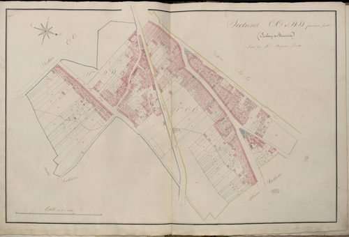 Plan du cadastre napoléonien - Atlas cantonal - Amiens : Beauvais, CC1 et DD1