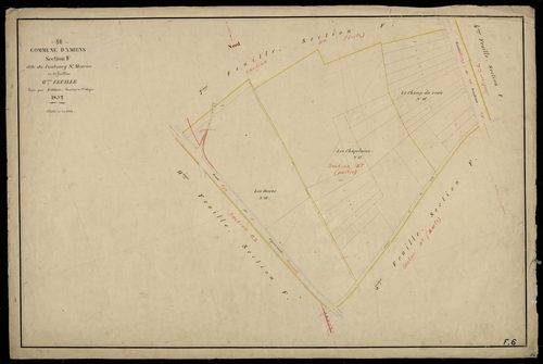 Plan du cadastre napoléonien - Amiens : Faubourg Saint Maurice (Le), F6