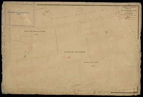 Plan du cadastre napoléonien - Amiens : Faubourg de Noyon (Le), B6
