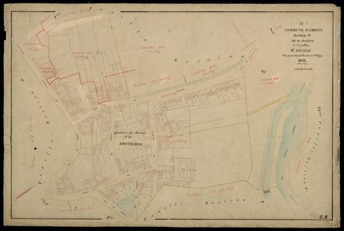Plan du cadastre napoléonien - Amiens : Montières, O8