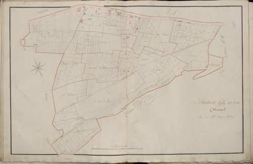 Plan du cadastre napoléonien - Atlas cantonal - Amiens : Montières, HH1