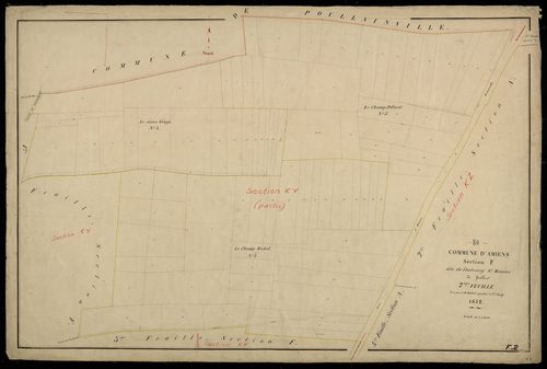 Plan du cadastre napoléonien - Amiens : Faubourg Saint Maurice (Le), F2
