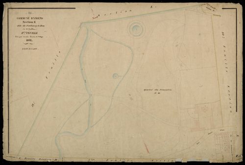 Plan du cadastre napoléonien - Amiens : Faubourg de Hem (Le), E11