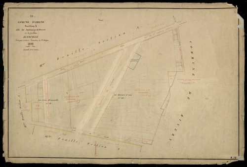 Plan du cadastre napoléonien - Amiens : Faubourg Saint Pierre (Le), A13