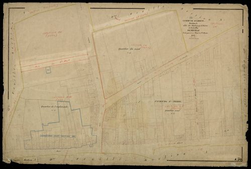 Plan du cadastre napoléonien - Amiens : Faubourg Saint Pierre (Le), A20