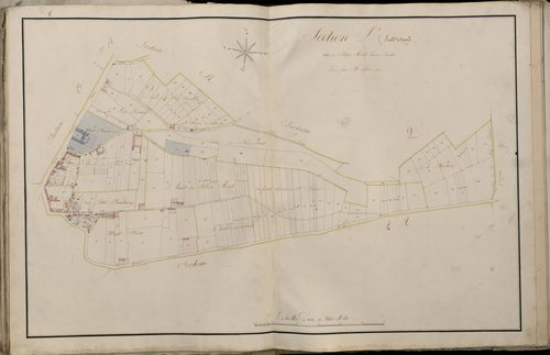 Plan du cadastre napoléonien - Atlas cantonal - Amiens : Blanc Mont (Le), P