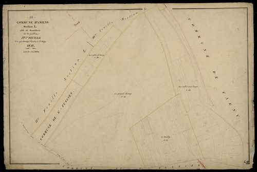 Plan du cadastre napoléonien - Amiens : Boutillerie, L12