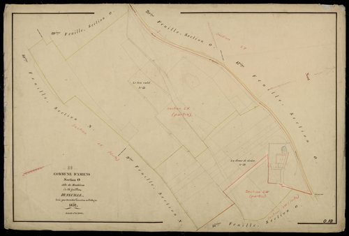 Plan du cadastre napoléonien - Amiens : Montières, O18