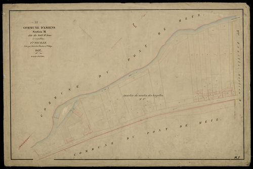 Plan du cadastre napoléonien - Amiens : Petit Saint Jean (Le), M1