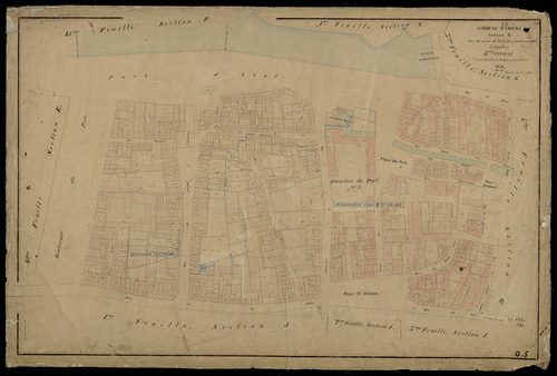Plan du cadastre napoléonien - Amiens : Nord de la Ville intra-muros (Le), G5