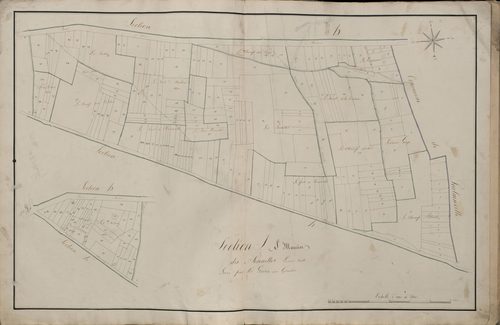Plan du cadastre napoléonien - Atlas cantonal - Amiens : Ponnettes (Les), I