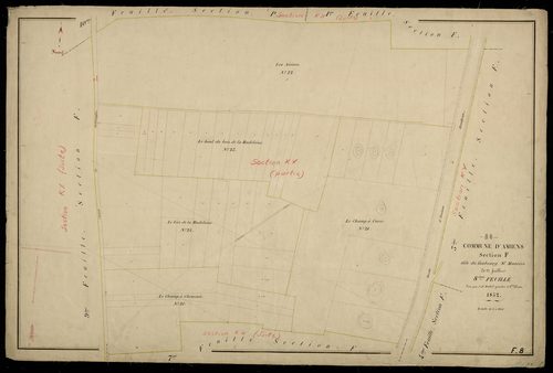 Plan du cadastre napoléonien - Amiens : Faubourg Saint Maurice (Le), F8