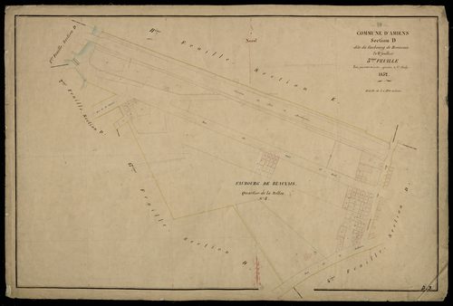 Plan du cadastre napoléonien - Amiens : Faubourg de Beauvais (Le), D3