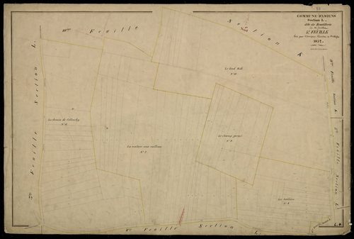 Plan du cadastre napoléonien - Amiens : Boutillerie, L4