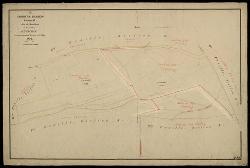 Plan du cadastre napoléonien - Amiens : Montières, O14