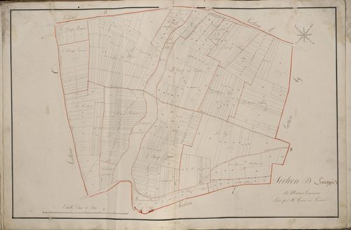 Plan du cadastre napoléonien - Atlas cantonal - Amiens : Marais Traversin (Le), D