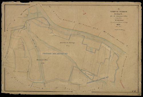 Plan du cadastre napoléonien - Amiens : Faubourg de Hem (Le), E2