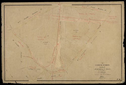Plan du cadastre napoléonien - Amiens : Faubourg Saint Maurice (Le), F5
