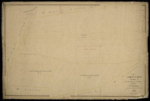 Plan du cadastre napoléonien - Amiens : Faubourg Saint Pierre (Le), A2