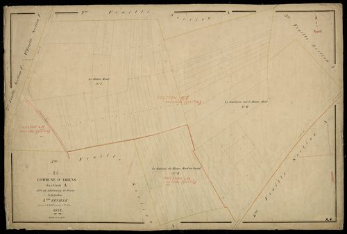 Plan du cadastre napoléonien - Amiens : Faubourg Saint Pierre (Le), A4