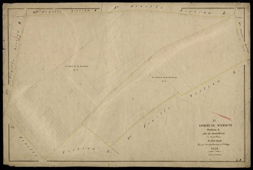Plan du cadastre napoléonien - Amiens : Boutillerie, L3