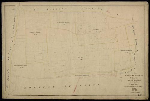 Plan du cadastre napoléonien - Amiens : Boutillerie, L8