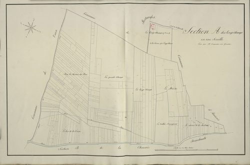 Plan du cadastre napoléonien - Argoeuves : Longs Champs(Les), A