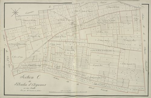 Plan du cadastre napoléonien - Argoeuves : Moulin d'Argoeuves (Le), C