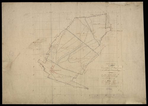 Plan du cadastre napoléonien - Argoeuves : tableau d'assemblage