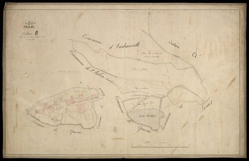 Plan du cadastre napoléonien - Arguel : B