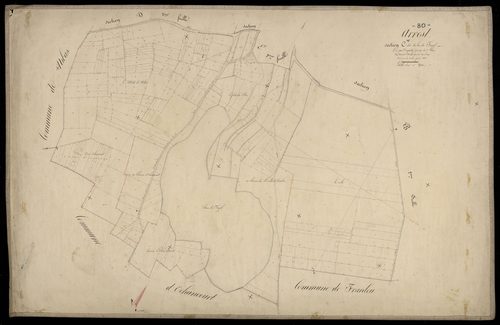 Plan du cadastre napoléonien - Arrest : Bois du Fayel (Le), C