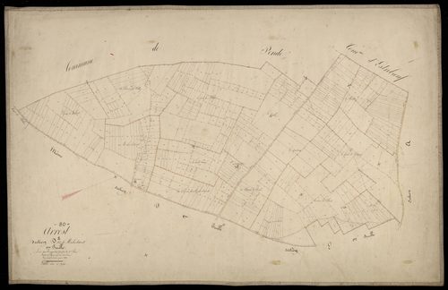 Plan du cadastre napoléonien - Arrest : Moulin d'Arrest (Le), D1