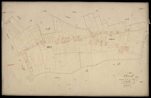 Plan du cadastre napoléonien - Arrest : Village (Le), E1