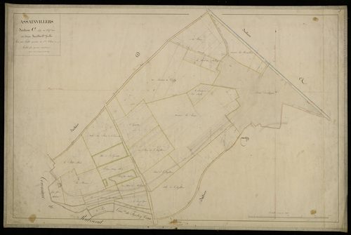 Plan du cadastre napoléonien - Assainvillers : Chef-lieu (Le), C1