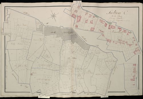 Plan du cadastre napoléonien - Atlas cantonal - Assevillers : Preuse (La), C et partie de C développée
